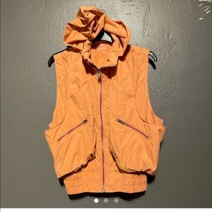 Orange free people movement vest